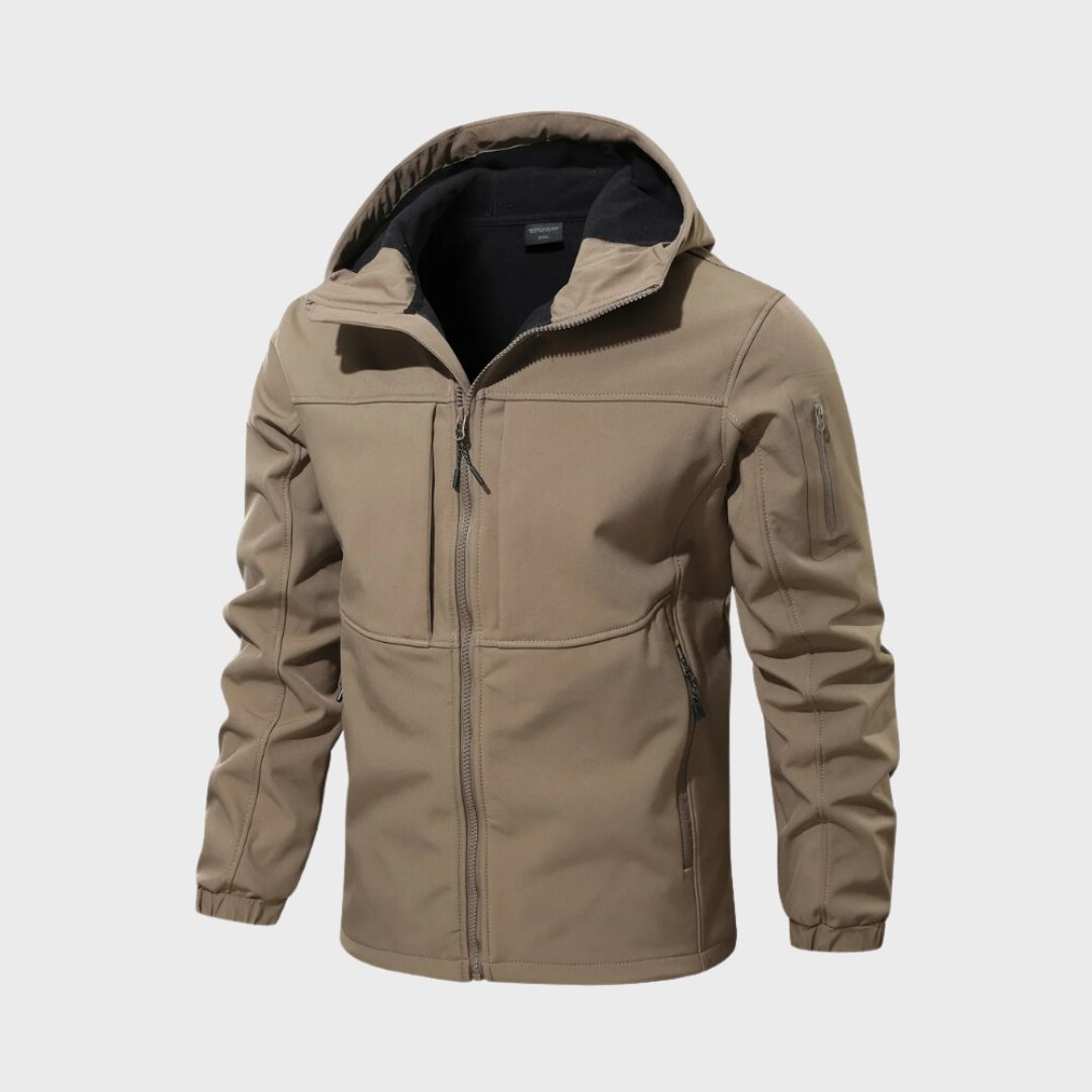 Mens Casual Hooded Jacket Lightweight Durable Outerwear For Everyday Comfort And Transitional Weather