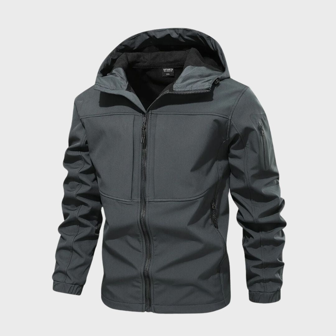 Mens Casual Hooded Jacket Lightweight Durable Outerwear For Everyday Comfort And Transitional Weather