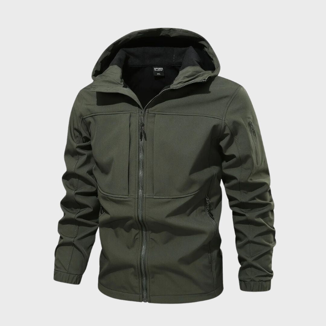 Mens Casual Hooded Jacket Lightweight Durable Outerwear For Everyday Comfort And Transitional Weather