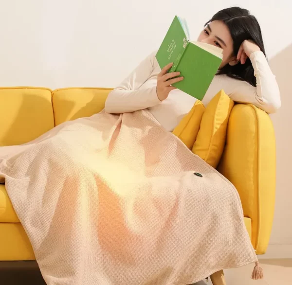 WarmAura™ – Portable USB Heated Shawl & Blanket for Instant Warmth Anywhere