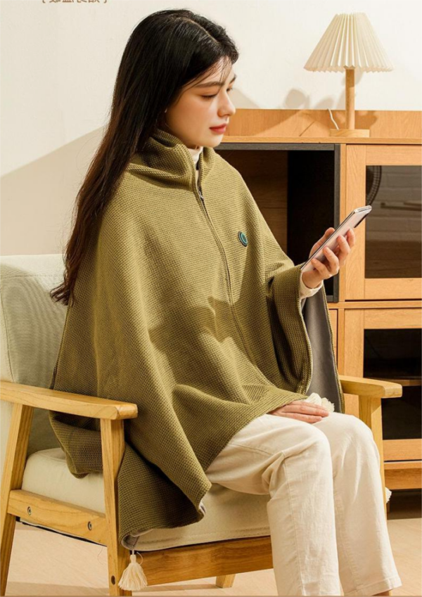 WarmAura™ – Portable USB Heated Shawl & Blanket for Instant Warmth Anywhere