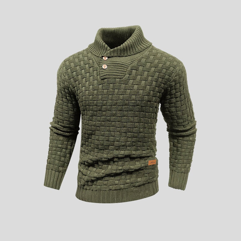 Stylish thermal knitted sweater for men