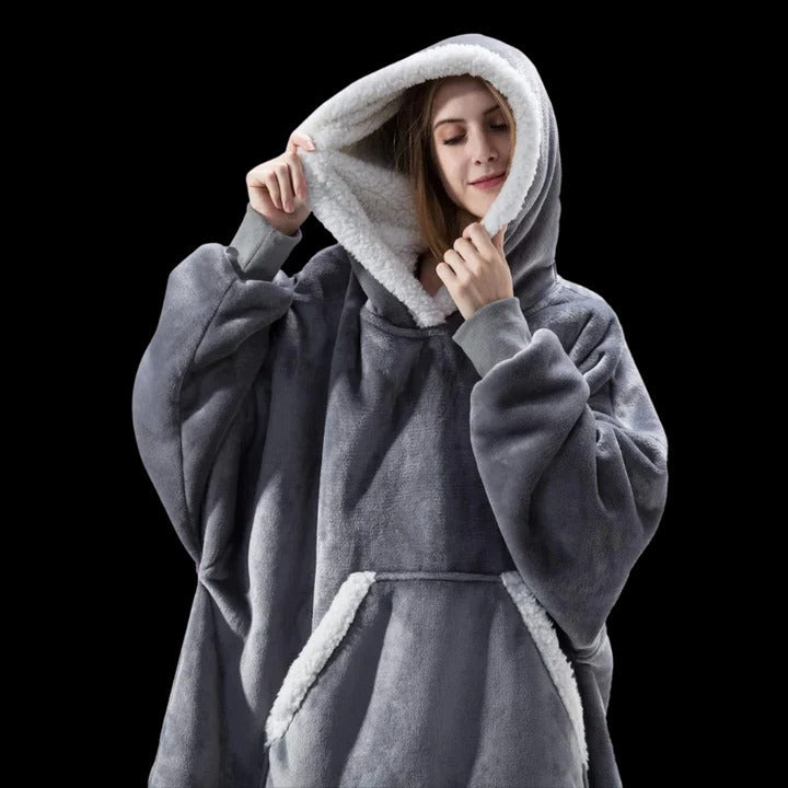 Giant Blanket Hoodie Oversized Cozy Wearable Blanket for Home and Outdoor Lounging