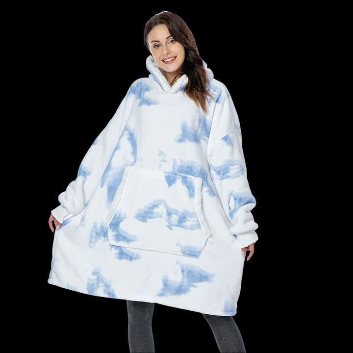 Giant Blanket Hoodie Oversized Cozy Wearable Blanket for Home and Outdoor Lounging