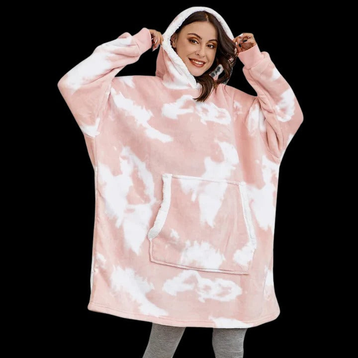 Giant Blanket Hoodie Oversized Cozy Wearable Blanket for Home and Outdoor Lounging