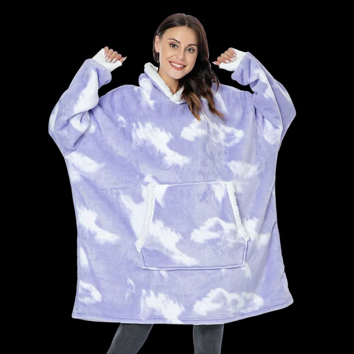 Giant Blanket Hoodie Oversized Cozy Wearable Blanket for Home and Outdoor Lounging