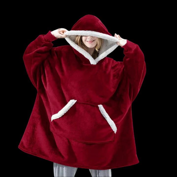 Giant Blanket Hoodie Oversized Cozy Wearable Blanket for Home and Outdoor Lounging