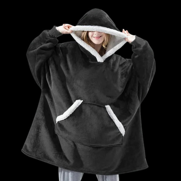 Giant Blanket Hoodie Oversized Cozy Wearable Blanket for Home and Outdoor Lounging