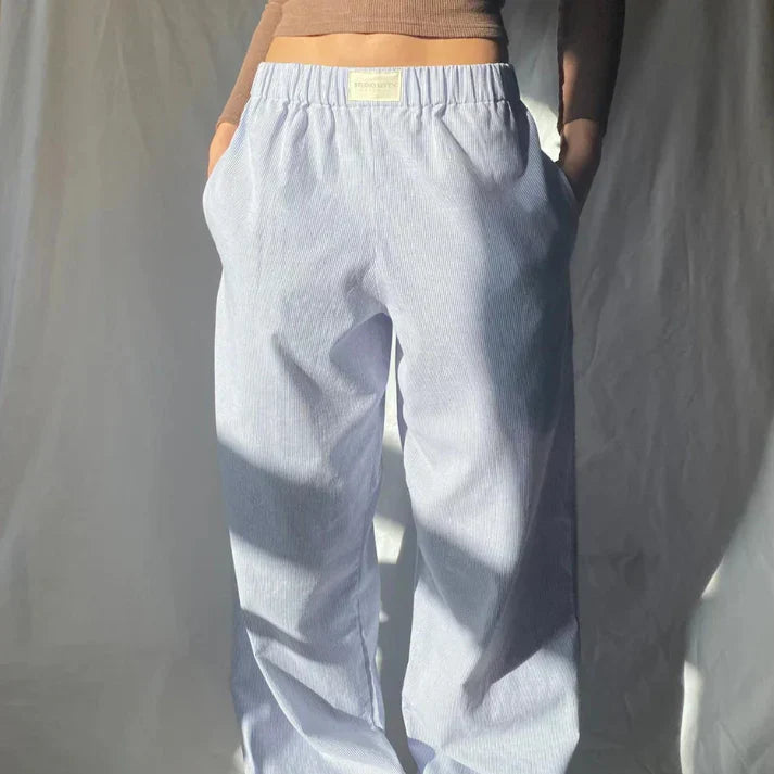 Samantha Linen Pants For Women Flowy Fit Lightweight Breathable Comfort And Style