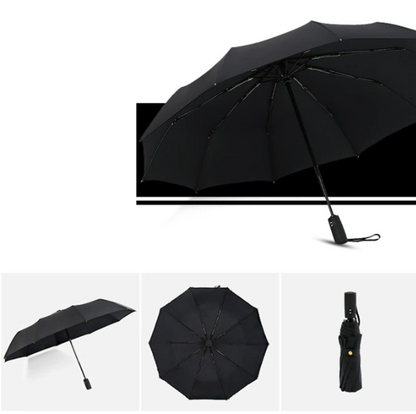 TrendAura Storm-Proof Folding Umbrella - Wind-Resistant Durable Design For Rain And Wind Protection