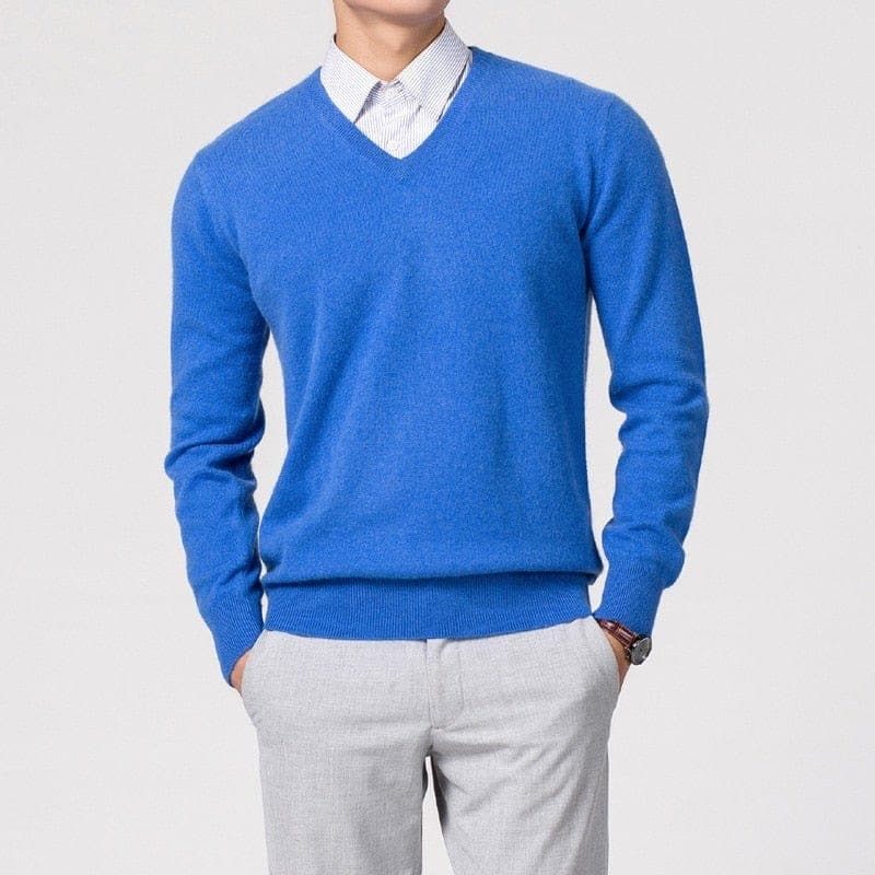 Men's V-Neck Sweater For Men - Classic Style And Versatile Look With Everyday Comfort