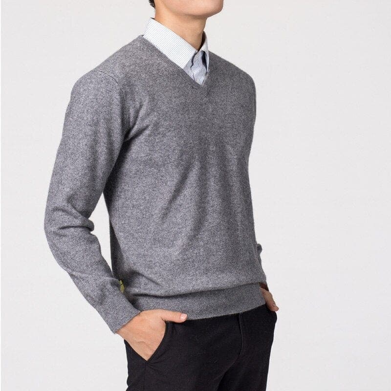 Men's V-Neck Sweater For Men - Classic Style And Versatile Look With Everyday Comfort