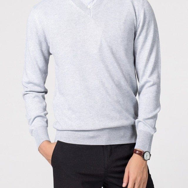 Men's V-Neck Sweater For Men - Classic Style And Versatile Look With Everyday Comfort