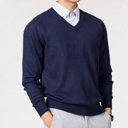 Men's V-Neck Sweater For Men - Classic Style And Versatile Look With Everyday Comfort