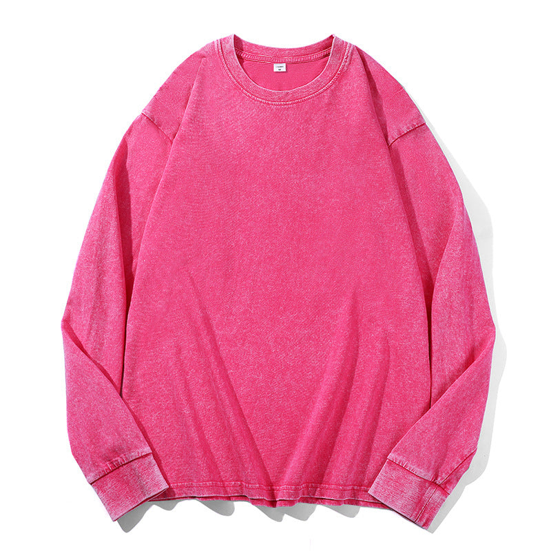 Mens Sweatshirt With Relaxed Fit Crew Neck And Ribbed Hem And Cuffs For Everyday Wear