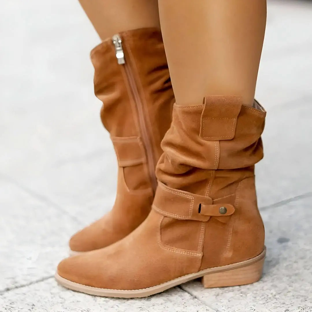 Women's Autumn Ankle Boots | Casual Mid Heel