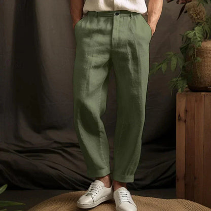 Max Mens Linen Pants Breathable Comfort All Day