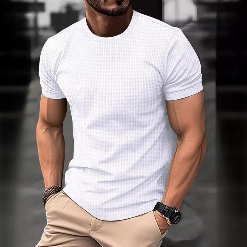 Mens Tight T Shirt Short Sleeve Slim Fit Athletic Tee For Men With Modern Chest And Arm Accent