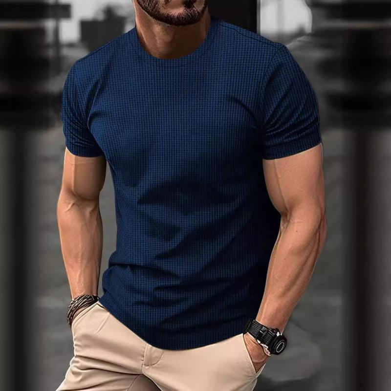 Mens Tight T Shirt Short Sleeve Slim Fit Athletic Tee For Men With Modern Chest And Arm Accent