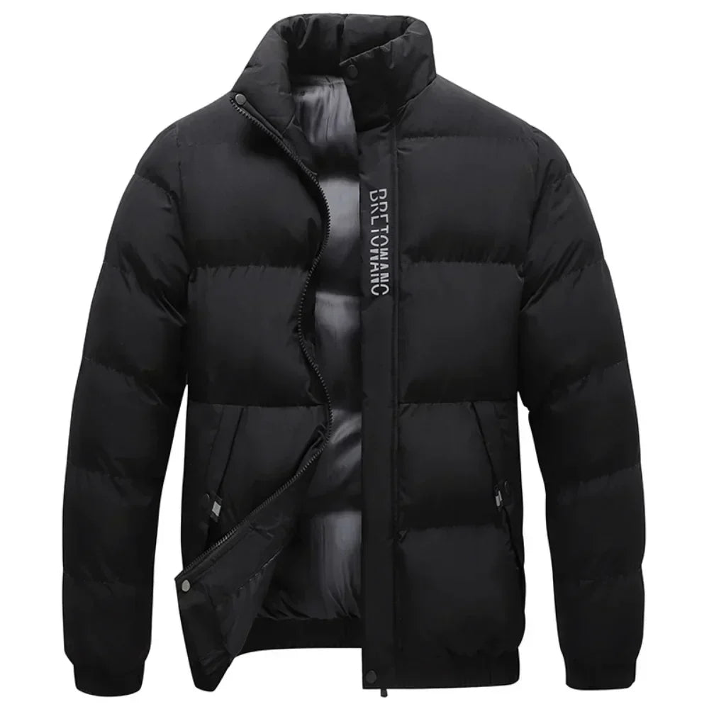 Weatherproof men's jacket with collar