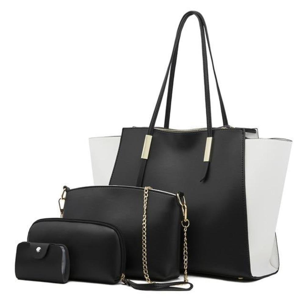 TrendAura Amy Tote Bag Set - Four Piece Versatile Bag Collection For Every Occasion