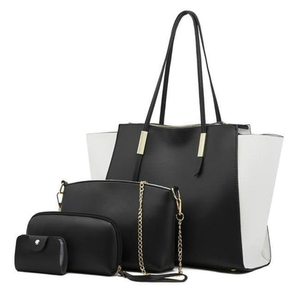 TrendAura Amy Tote Bag Set - Four Piece Versatile Bag Collection For Every Occasion