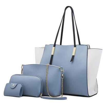TrendAura Amy Tote Bag Set - Four Piece Versatile Bag Collection For Every Occasion