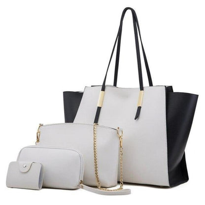 TrendAura Amy Tote Bag Set - Four Piece Versatile Bag Collection For Every Occasion