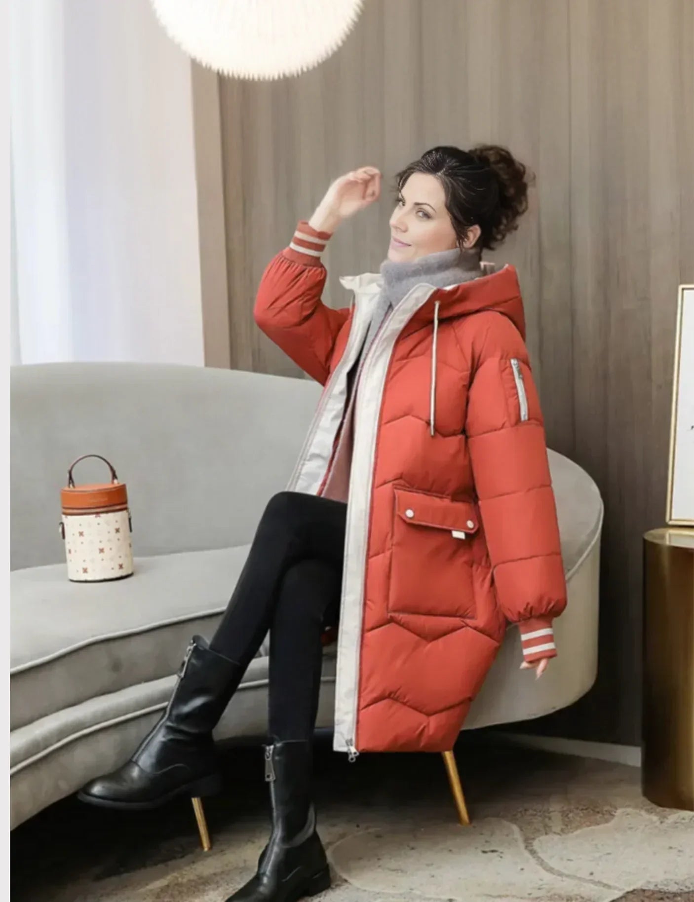 Women's Winter Puffer Jacket | Hood