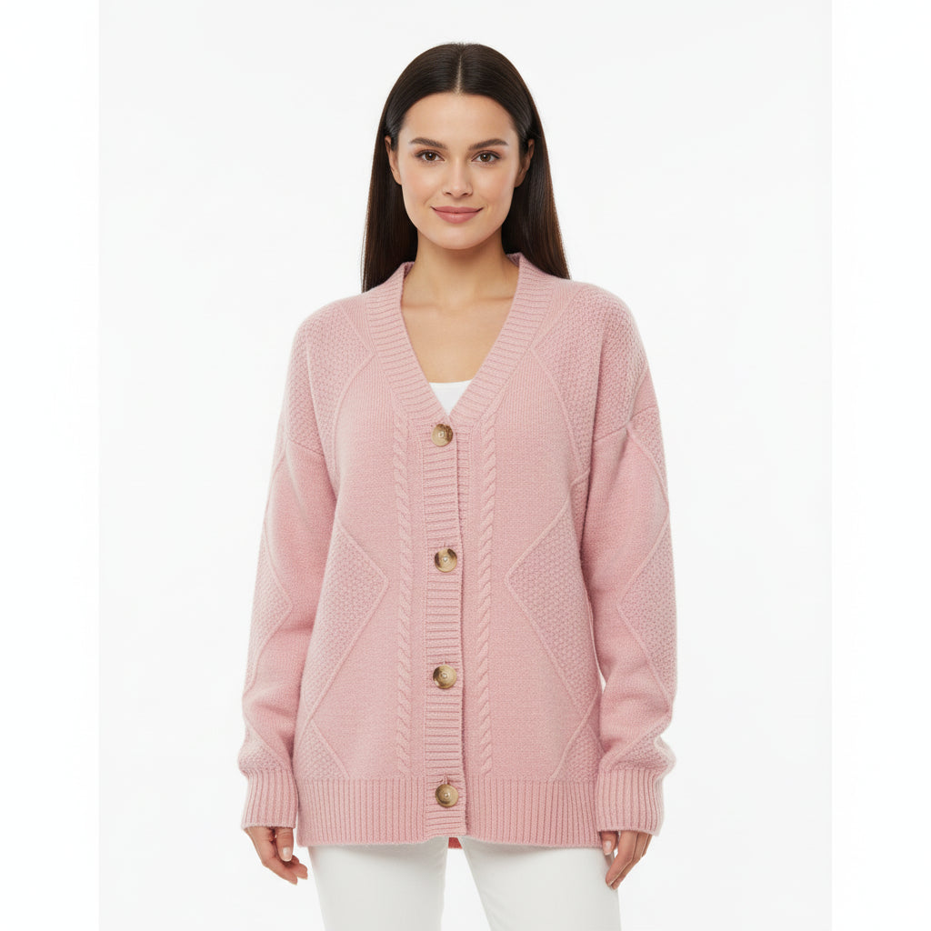 Women's Button-Front Knit Cardigan