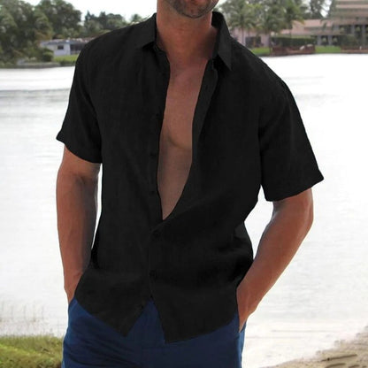Jasper Linen Shirt For Men Premium Casual Breathable Comfort Lightweight Versatile Everyday Wear