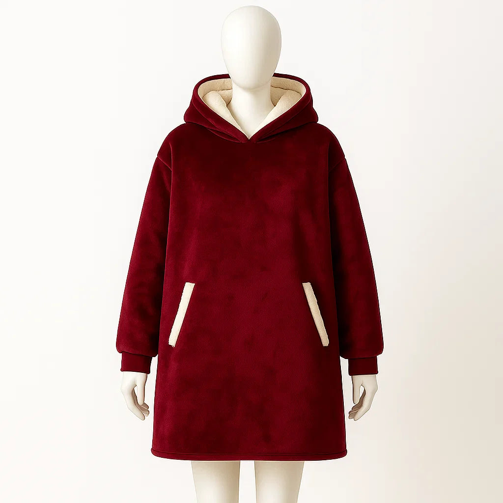 Unisex Plaid Oversized Hoodie | Comfy