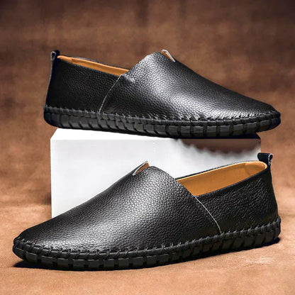 Matt Elegant Leather Loafers For Men Handmade In Genuine Leather With Superior Comfort And Classic Timeless Style