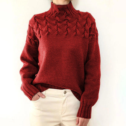 Milly Knitted Turtleneck Sweater For Women Warm Cozy Durable Soft Yarn Winter Fashion Essential For Stylish Everyday