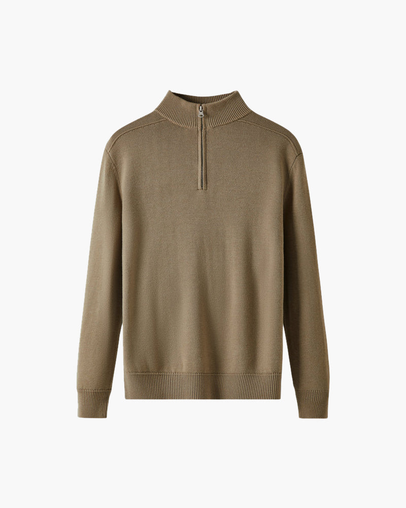 TrendAura | Merino Wool Half-Zip Jumper