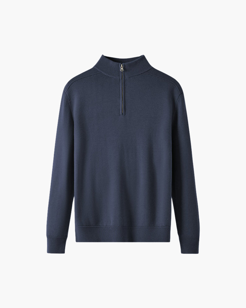 TrendAura | Merino Wool Half-Zip Jumper