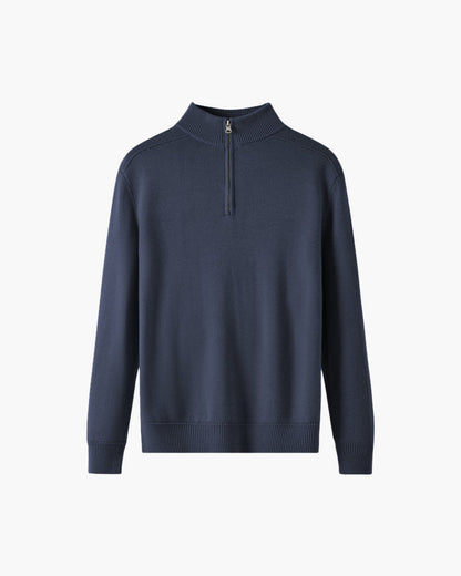 TrendAura | Merino Wool Half-Zip Jumper