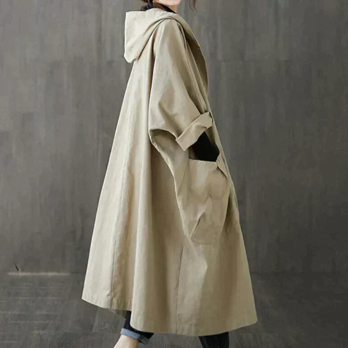 Oversized Trench Coat For Women With Belt Timeless Elegance Chic Casual Fit For Everyday Style