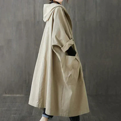 Oversized Trench Coat For Women With Belt Timeless Elegance Chic Casual Fit For Everyday Style