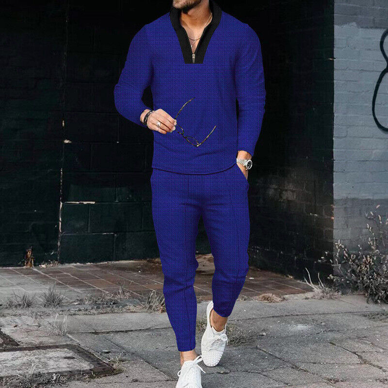 Jack Men's Casual Two Piece Zip Top and Matching Trousers Set for Everyday Wear