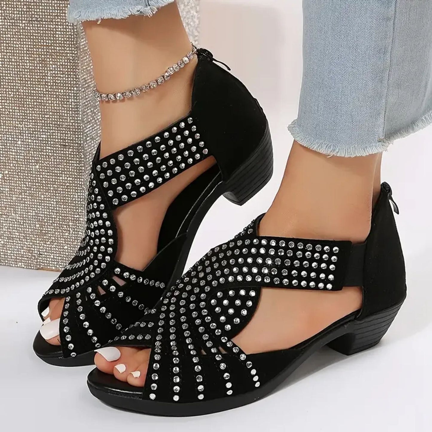 Nina Glitter Comfort Sandals