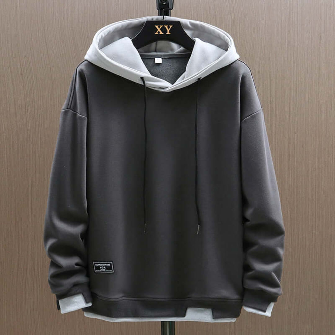 Men's Longline Pullover Hoodie For Effortless Everyday Casual Wear With Soft Interior Warmth And Modern Silhouette
