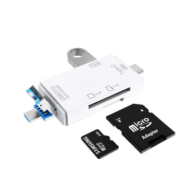 SnapBit | Multifunctional Memory Card Reader - Fast Data Transfer for Phones and Laptops