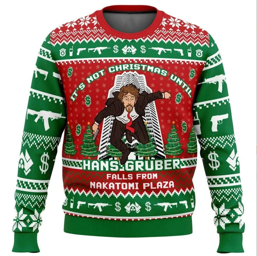 Unisex Casual Christmas Sweater For Men And Women Cozy Festive Knit Warm Cotton Blend