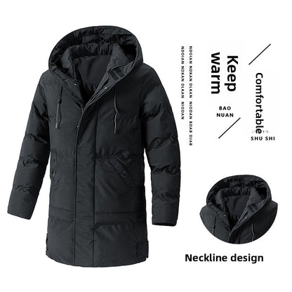 Long Men's Wool Coat - Warm Classic Overcoat For Men, Timeless Style And Durable Comfort