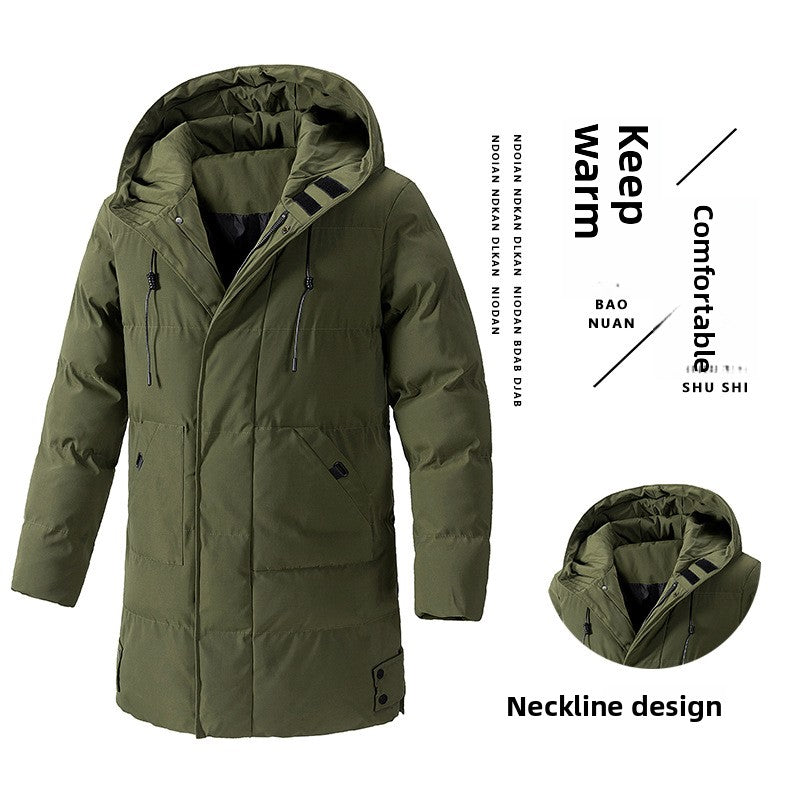 Long Men's Wool Coat - Warm Classic Overcoat For Men, Timeless Style And Durable Comfort