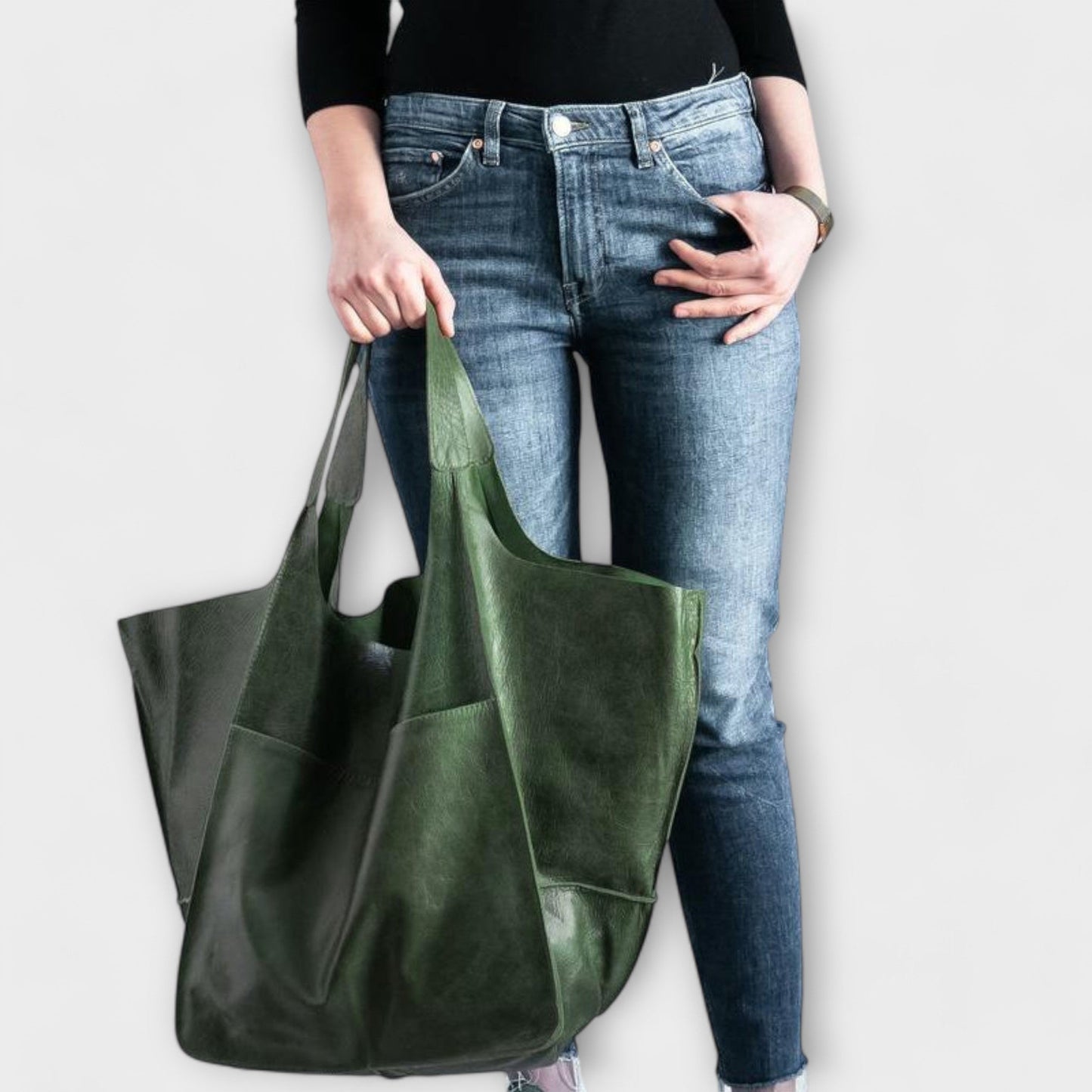 TrendAura Stella Tote Bag - Vegan Leather With Spacious Interior For Everyday Use
