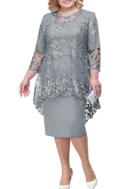 Embroidered Commuter Slim Dress For Women Elegant Office Ready Workwear With All Day Comfort