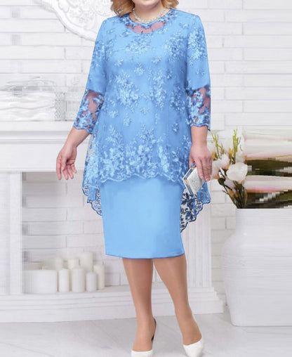 Embroidered Commuter Slim Dress For Women Elegant Office Ready Workwear With All Day Comfort