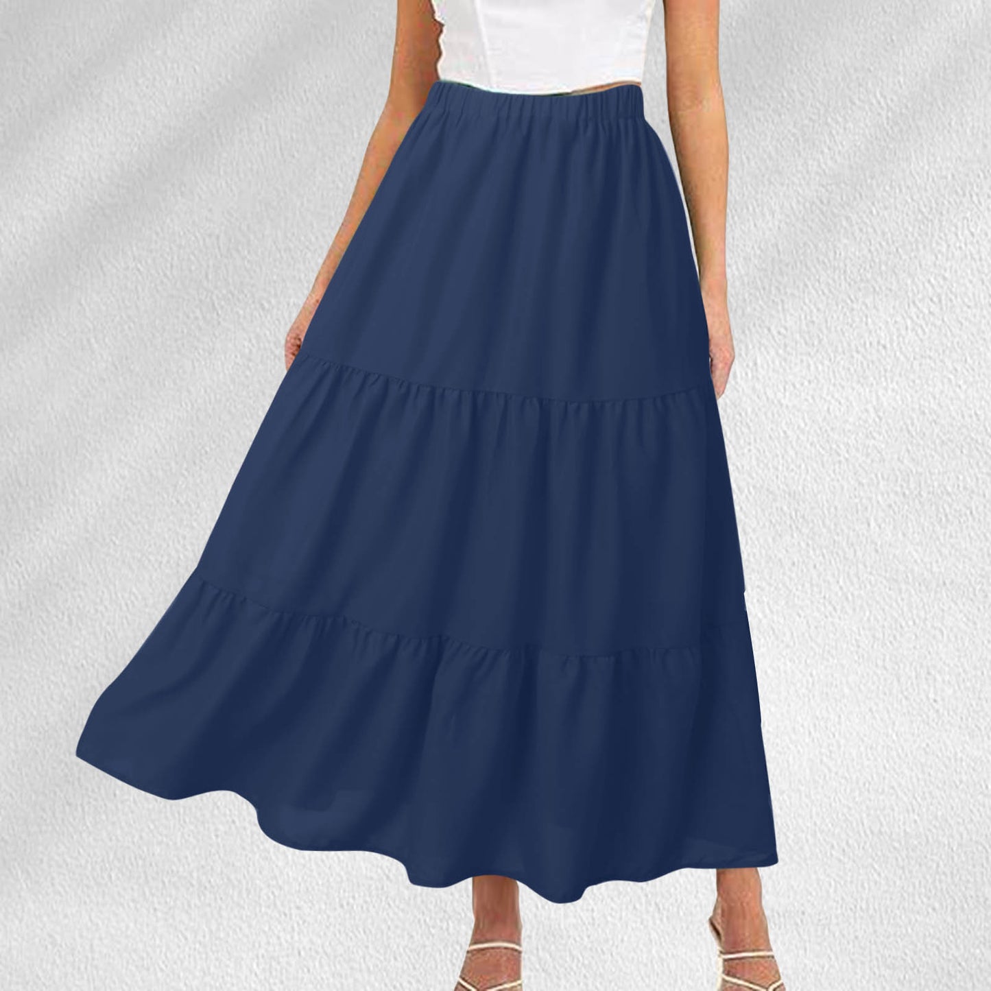 Remmi Flared Skirt With Pockets Floral Print For Women Effortless Elegance And Versatility
